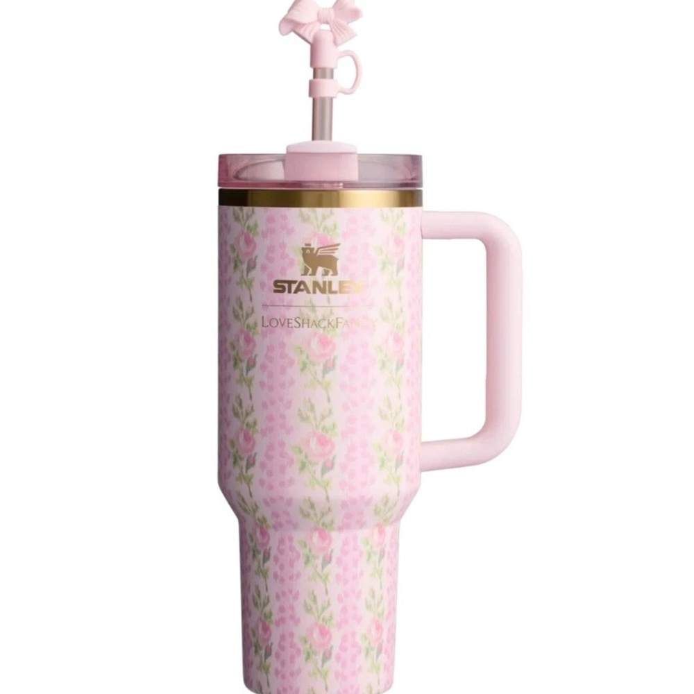 LoveShackFancy Pink Floral Drinkware